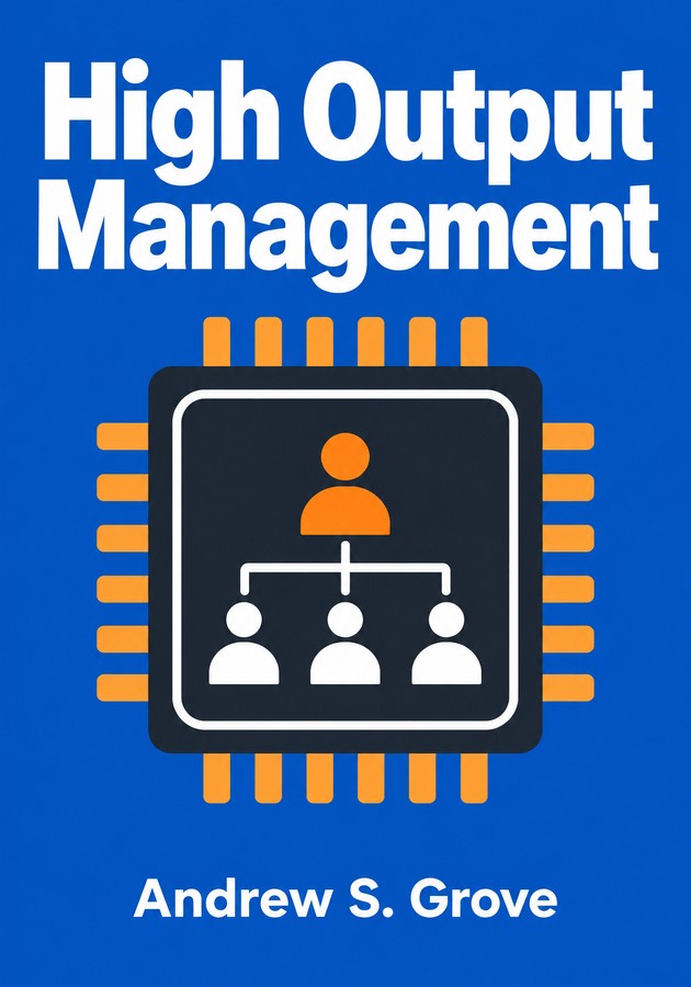 Book cover of High Output Management by Andrew S. Grove — critical summary review on 12min