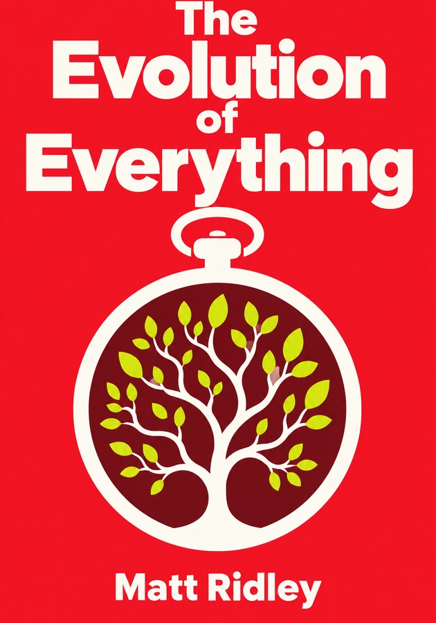 Book cover of The Evolution of Everything by Matt Ridley — critical summary review on 12min