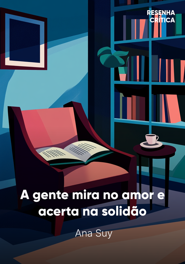 Capa do livro A gente mira no amor e acerta na solidão, de Ana Suy — resumo e resenha crítica no 12min