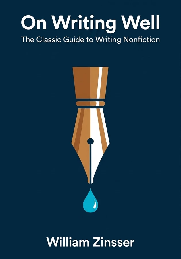 Book cover of On Writing Well by William Zinsser — critical summary review on 12min