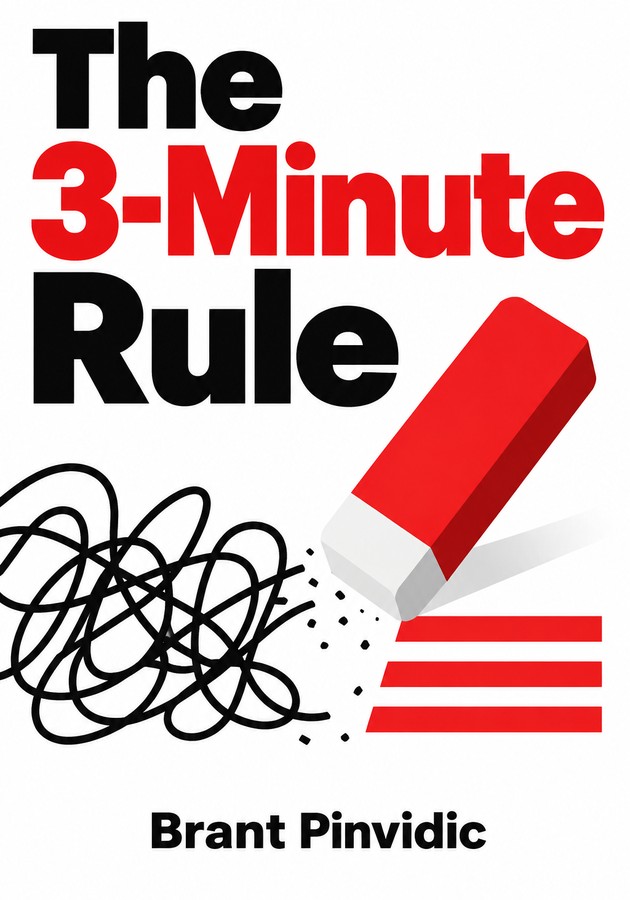 Book cover of The 3-Minute Rule by Brant Pinvidic — critical summary review on 12min