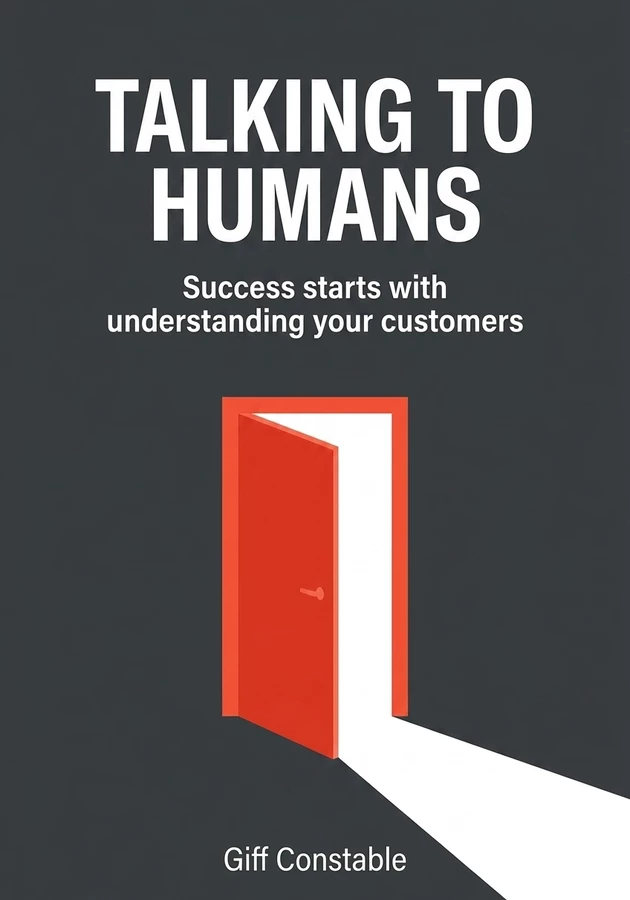 Book cover of Talking to Humans by Giff Constable — critical summary review on 12min