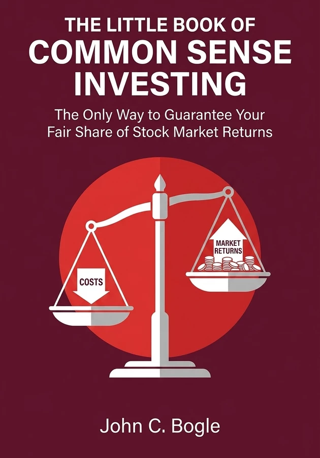 Book cover of The Little Book of Common Sense Investing by John C. Bogle — critical summary review on 12min