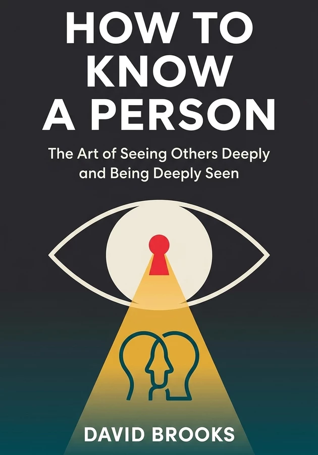 Book cover of How to Know a Person by David Brooks — critical summary review on 12min