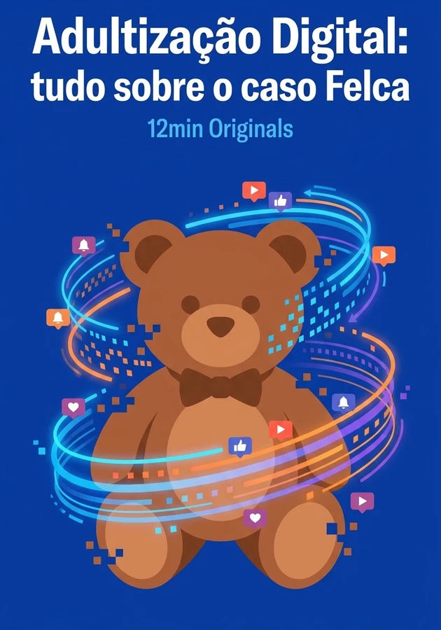 Capa do livro Adultização Digital: tudo sobre o caso Felca, de 12min Originals — resumo e resenha crítica no 12min