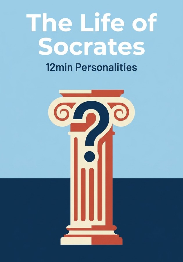 Book cover of The Life of Socrates by 12min Personalities — critical summary review on 12min