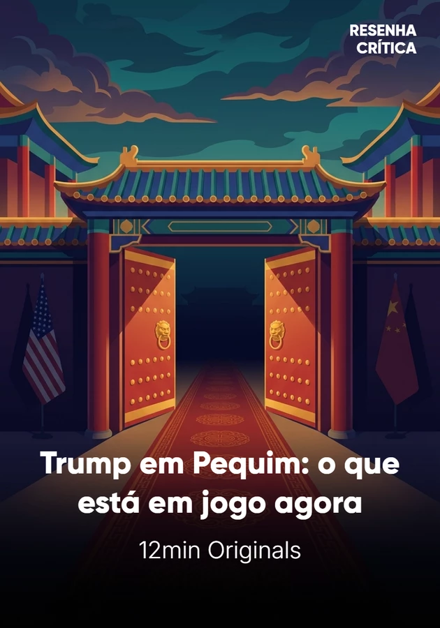 Capa do livro Trump em Pequim: o que está em jogo agora, de 12min Originals — resumo e resenha crítica no 12min