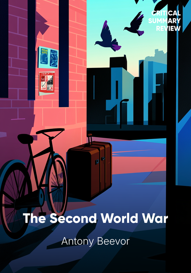 Book cover of The Second World War by Antony Beevor — critical summary review on 12min