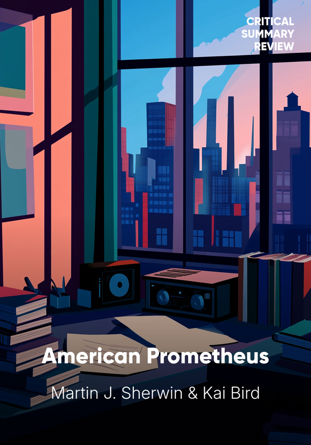 Book cover of American Prometheus by Martin J. Sherwin & Kai Bird — critical summary review on 12min