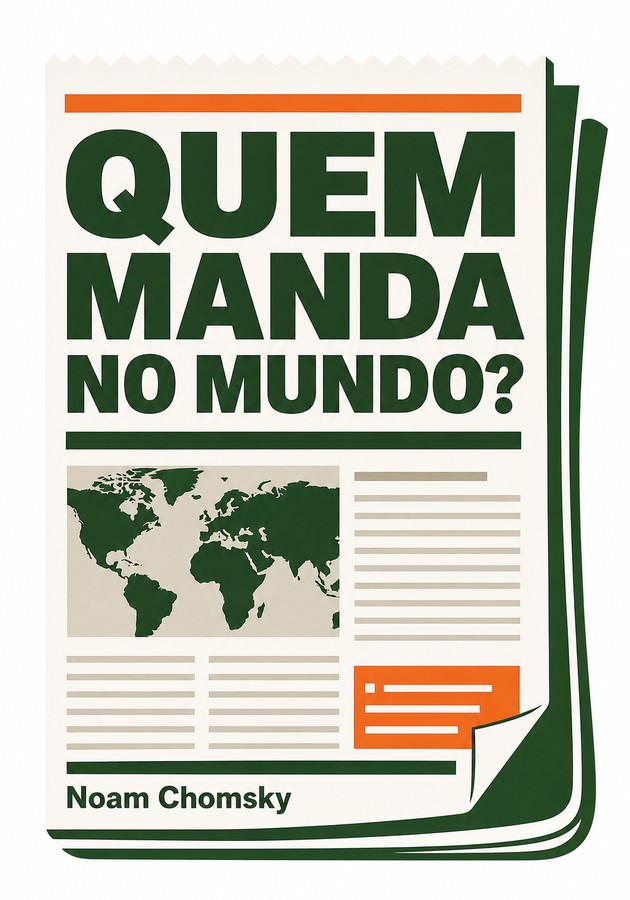 Capa do livro Quem Manda No Mundo?, de Noam Chomsky — resumo e resenha crítica no 12min