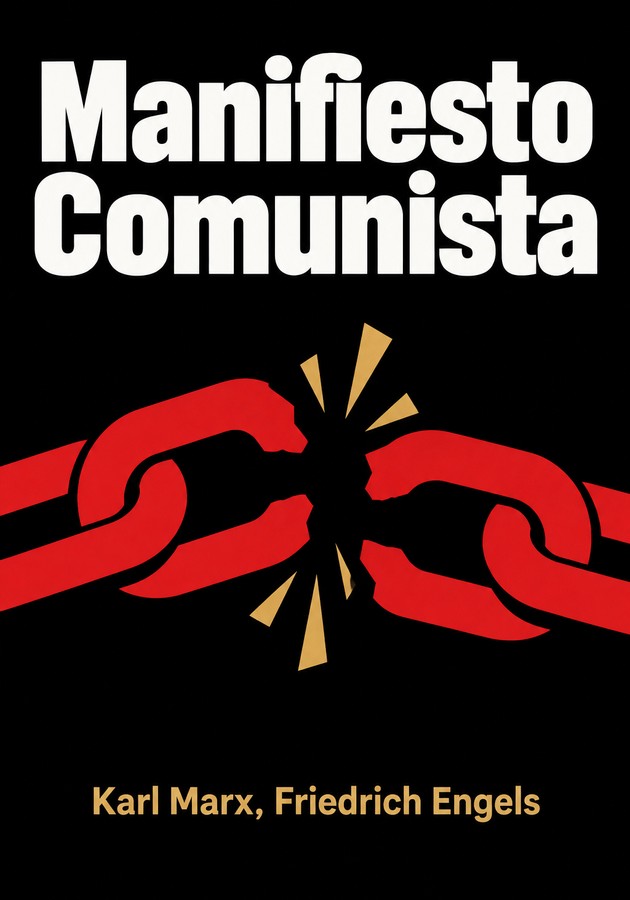 Portada del libro Manifiesto Comunista, de Karl Marx — resumen crítico y reseña en 12min