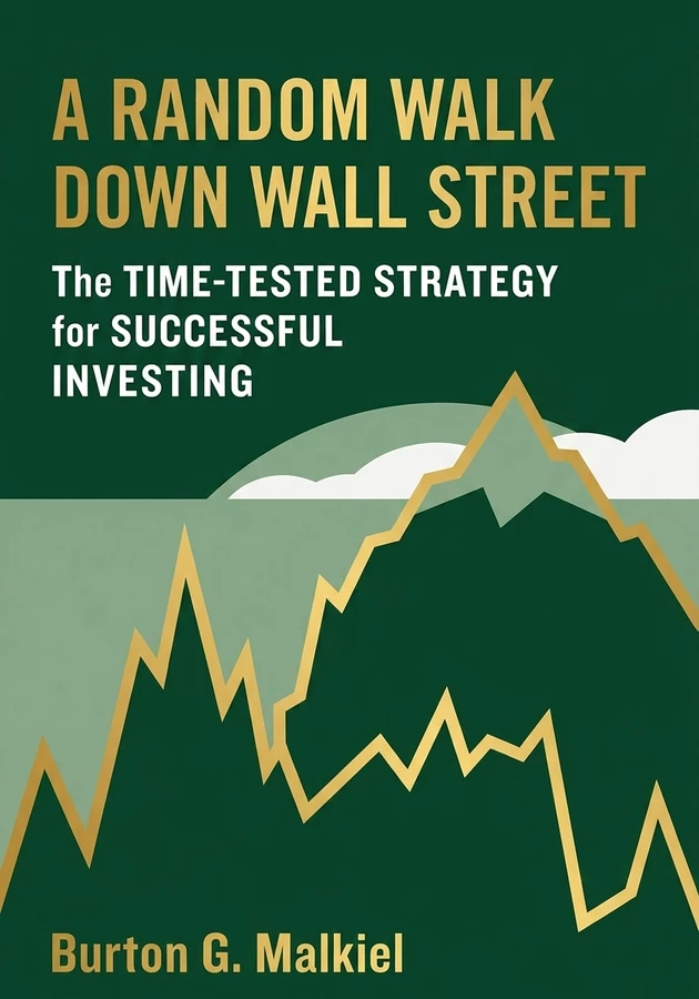 Book cover of A Random Walk Down Wall Street by Burton G. Malkiel — critical summary review on 12min