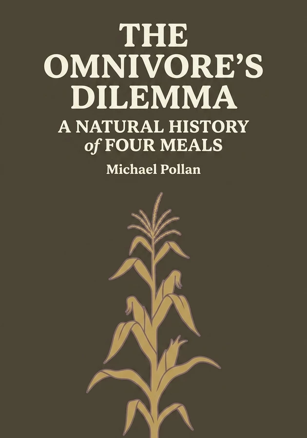 Book cover of The Omnivore's Dilemma by Michael Pollan — critical summary review on 12min