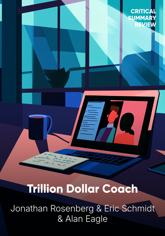 Book cover of Trillion Dollar Coach by Alan Eagle & Eric Schmidt & Jonathan Rosenberg — critical summary review on 12min
