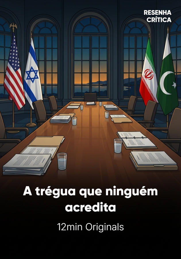 Capa do livro A trégua que ninguém acredita: Irã, EUA e Israel param de atirar, por enquanto, de 12min Originals — resumo e resenha crítica no 12min