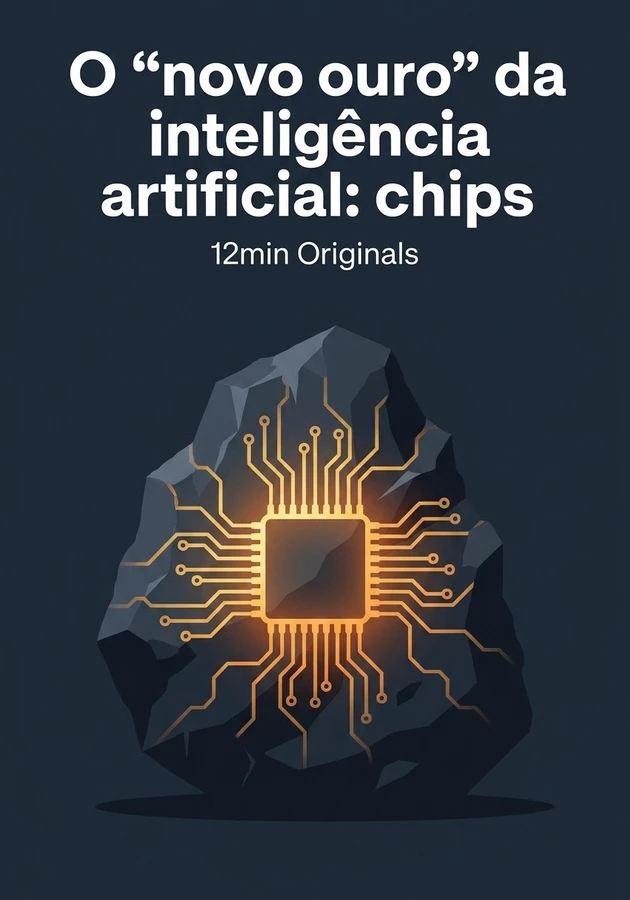 Capa do livro O “novo ouro” da inteligência artificial: chips, de 12min Originals — resumo e resenha crítica no 12min