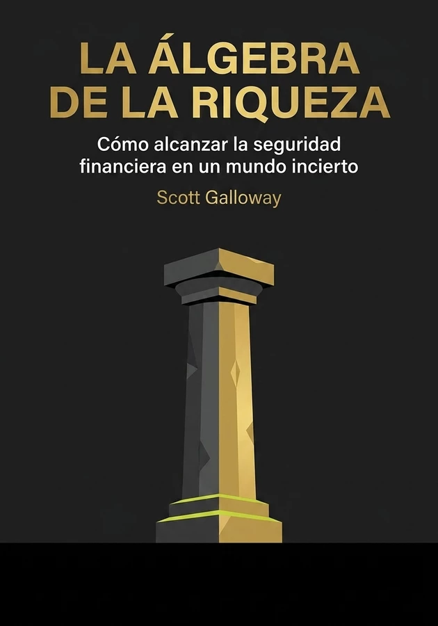 Portada del libro La álgebra de la riqueza, de Scott Galloway — resumen crítico y reseña en 12min