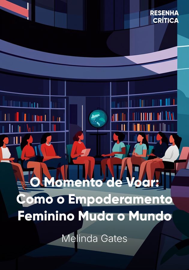 Capa do livro O Momento de Voar: Como o Empoderamento Feminino Muda o Mundo, de Melinda Gates — resumo e resenha crítica no 12min