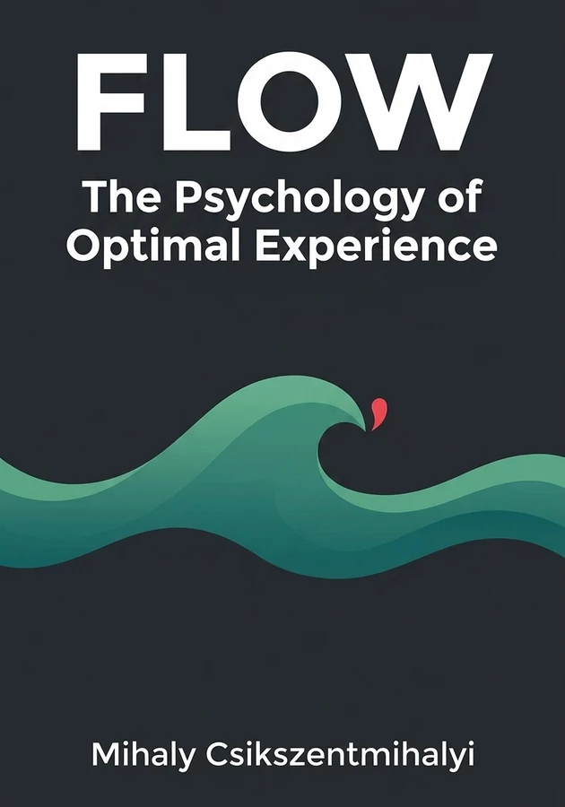 Book cover of Flow by Mihaly Csikszentmihalyi — critical summary review on 12min
