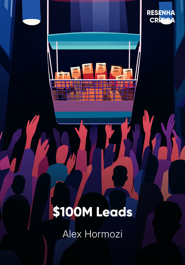 Capa do livro $100M Leads, de Alex Hormozi — resumo e resenha crítica no 12min