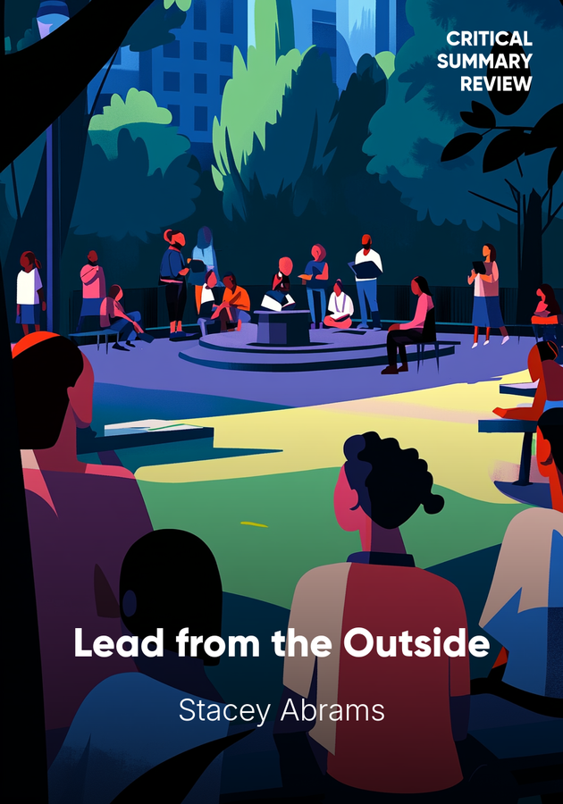 Book cover of Lead from the Outside by Stacey Abrams — critical summary review on 12min