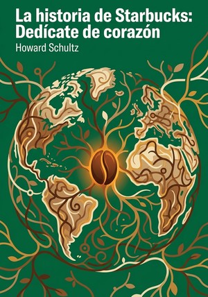 Capa do livro La historia de Starbucks: Dedícate de corazón, de Howard Schultz — resumo e resenha crítica no 12min