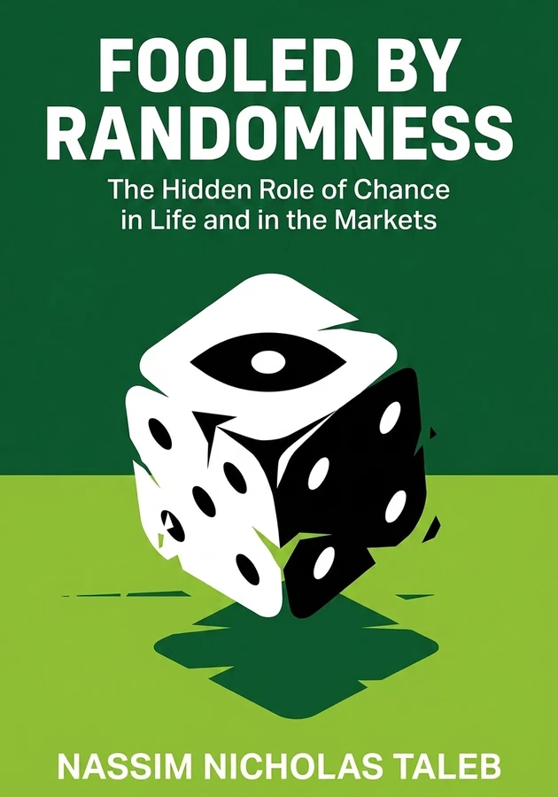 Book cover of Fooled by Randomness by Nassim Nicholas Taleb — critical summary review on 12min