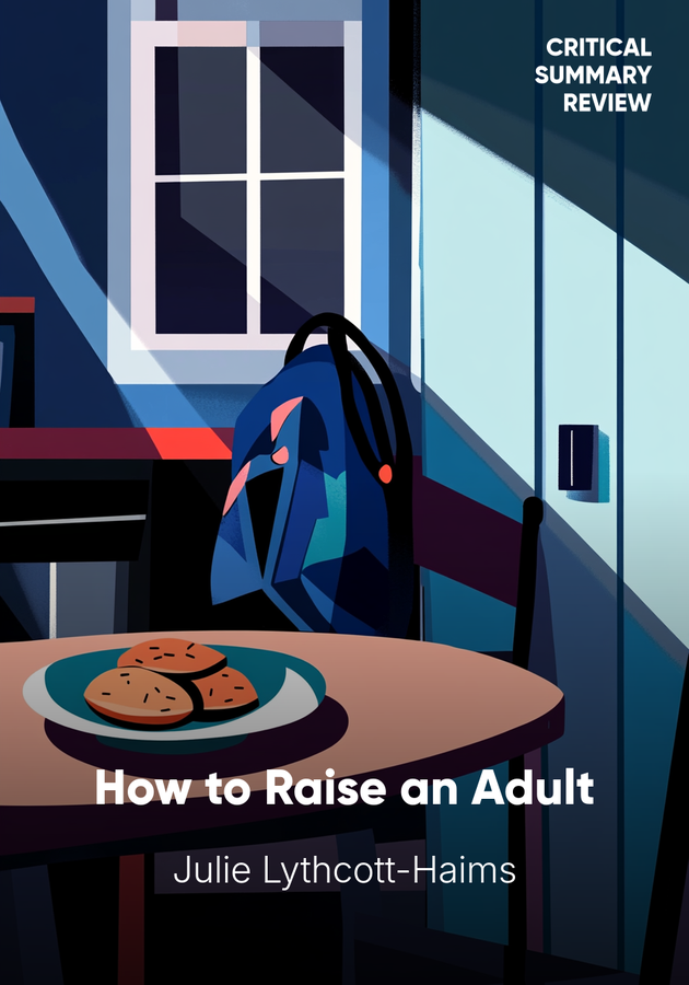 Book cover of How to Raise an Adult by Julie Lythcott-Haims — critical summary review on 12min