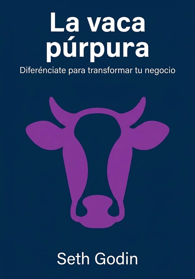 Portada del libro La vaca púrpura, de Seth Godin — resumen crítico y reseña en 12min