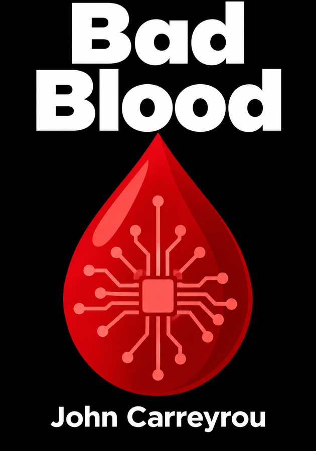 Book cover of  Bad Blood by John Carreyrou — critical summary review on 12min