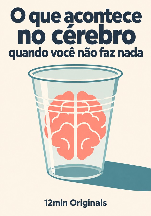 Capa do livro O que acontece no cérebro quando você não faz nada, de 12min Originals — resumo e resenha crítica no 12min