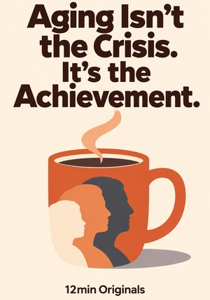 Book cover of Aging Isn't the Crisis. It's the Achievement. by 12min Originals — critical summary review on 12min