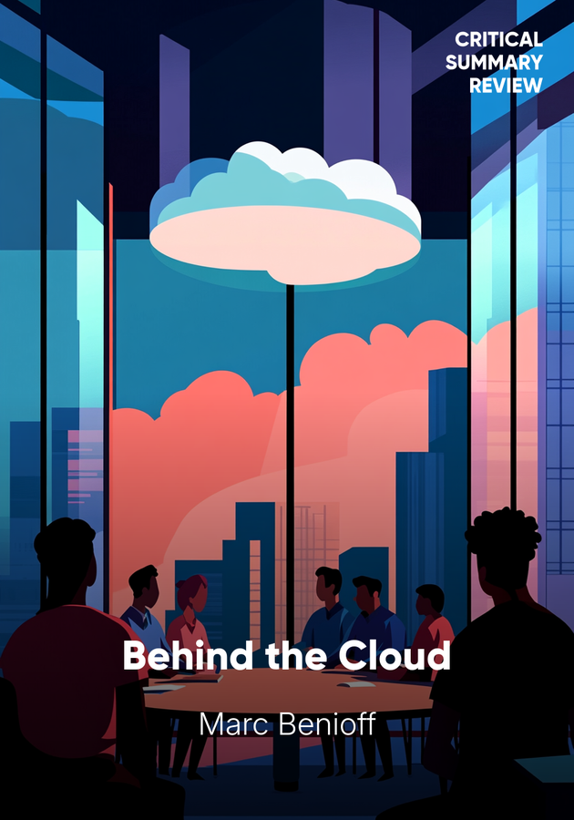 Book cover of Behind the Cloud by Marc Benioff — critical summary review on 12min