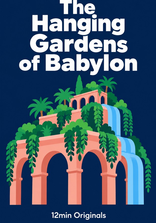 Book cover of The Hanging Gardens of Babylon by 12min Originals — critical summary review on 12min