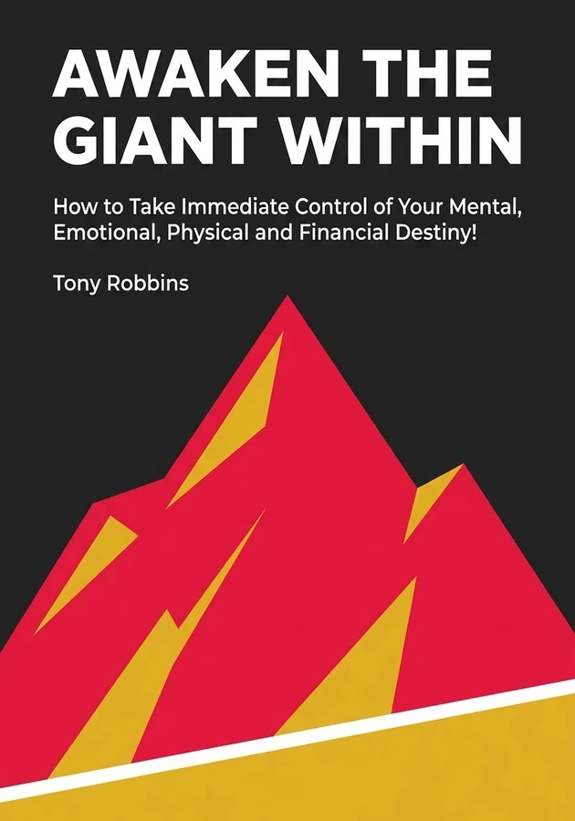 Book cover of Awaken the Giant Within by Tony Robbins — critical summary review on 12min