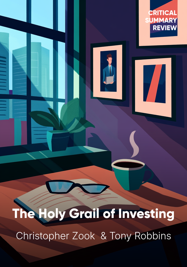 Book cover of The Holy Grail of Investing by Tony Robbins — critical summary review on 12min
