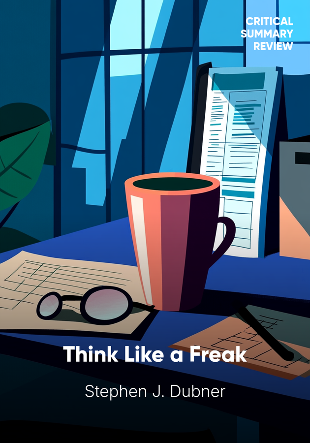 Book cover of Think Like a Freak by Stephen J. Dubner — critical summary review on 12min