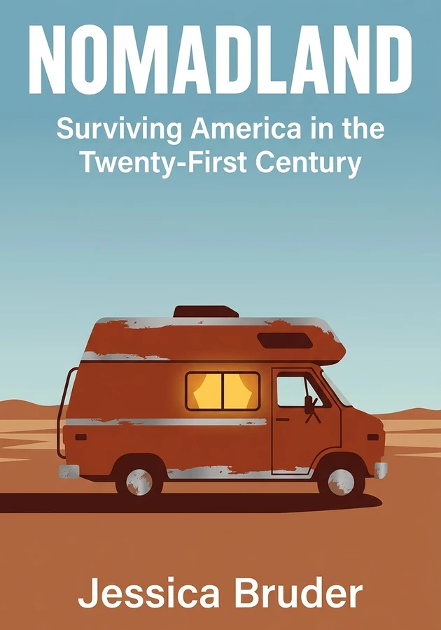 Book cover of Nomadland by Jessica Bruder — critical summary review on 12min