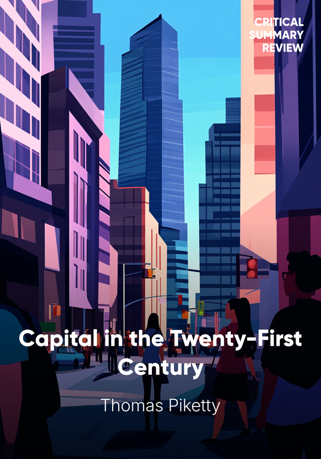 Book cover of Capital in the Twenty-First Century by Thomas Piketty — critical summary review on 12min