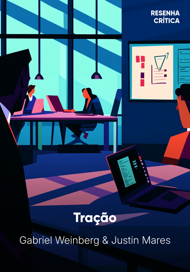 Capa do livro Tração, de Gabriel Weinberg & Justin Mares — resumo e resenha crítica no 12min