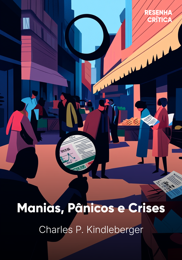 Capa do livro Manias, Pânicos e Crises, de Charles P. Kindleberger — resumo e resenha crítica no 12min