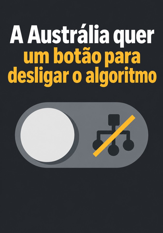 Capa do livro A Austrália quer um botão para desligar o algoritmo, de 12min Originals — resumo e resenha crítica no 12min