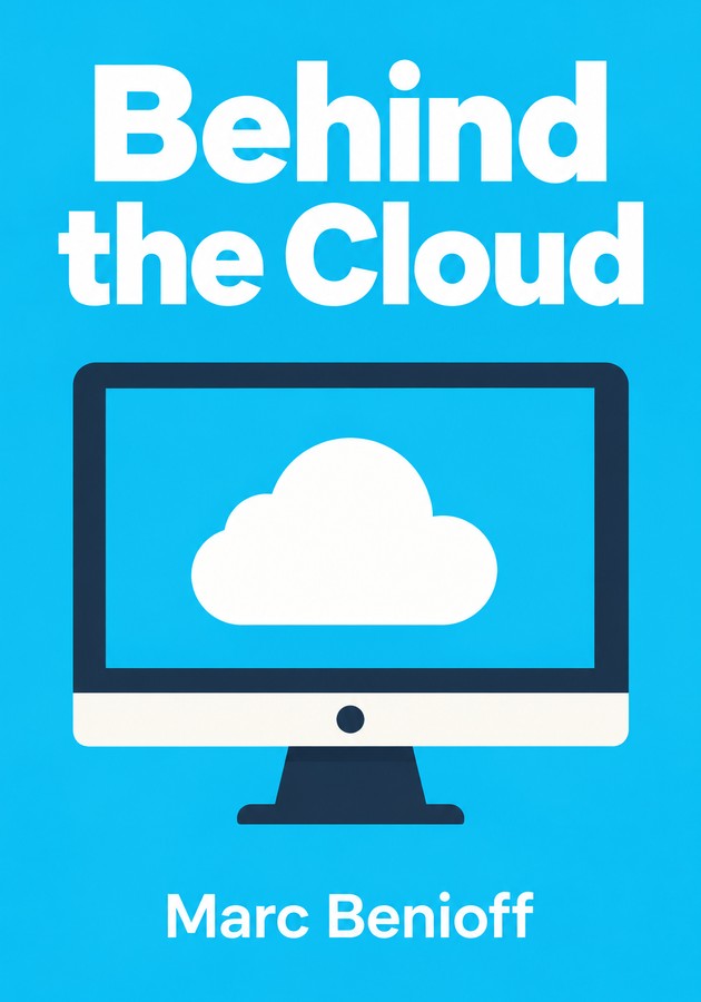 Book cover of Behind the Cloud by Marc Benioff — critical summary review on 12min
