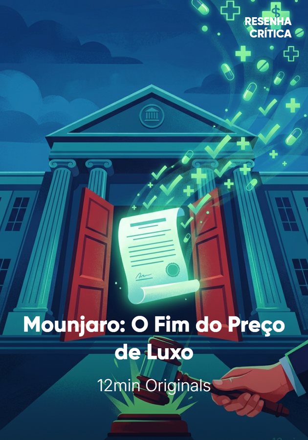 Capa do livro Mounjaro: O Fim do Preço de Luxo, de 12min Originals — resumo e resenha crítica no 12min