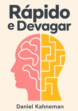 Capa do livro Rápido e Devagar, de Daniel Kahneman — resumo e resenha crítica no 12min