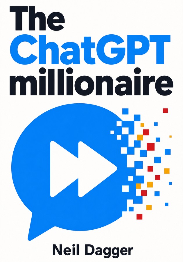 Capa do livro The ChatGPT millionaire, de  Neil Dagger — resumo e resenha crítica no 12min