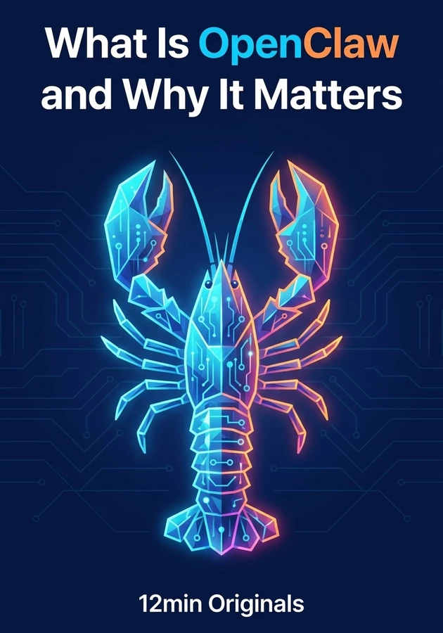 Book cover of What Is OpenClaw and Why It Matters by 12min Originals — critical summary review on 12min