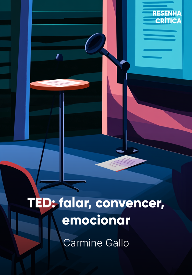 Capa do livro TED: falar, convencer, emocionar, de Carmine Gallo — resumo e resenha crítica no 12min