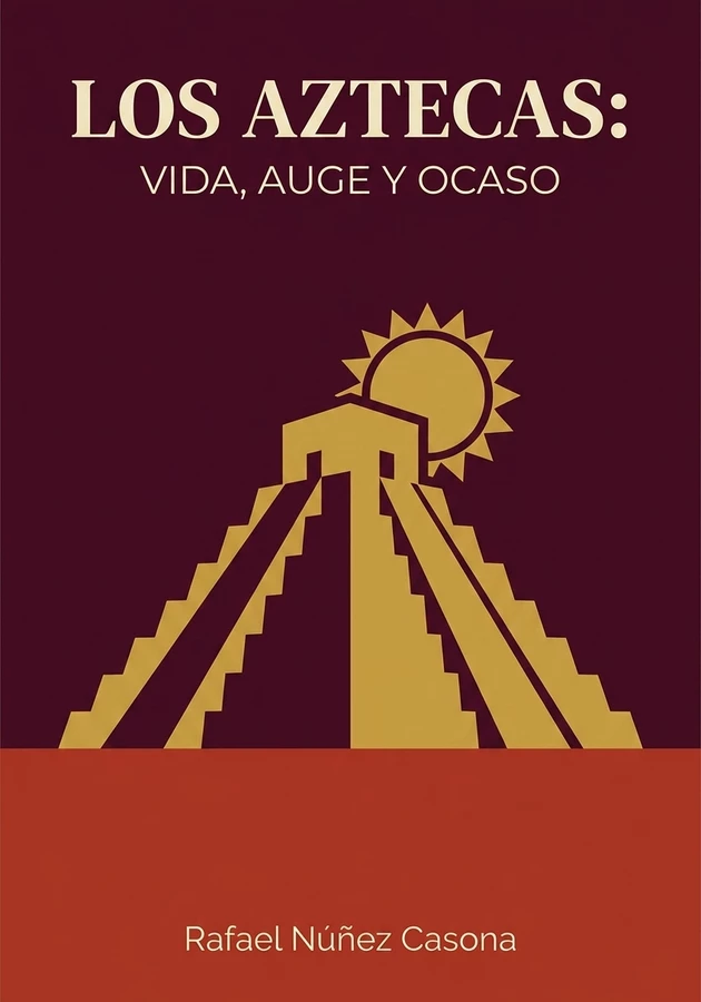 Portada del libro Los aztecas: vida, auge y ocaso, de Rafael Núñez Casona — resumen crítico y reseña en 12min