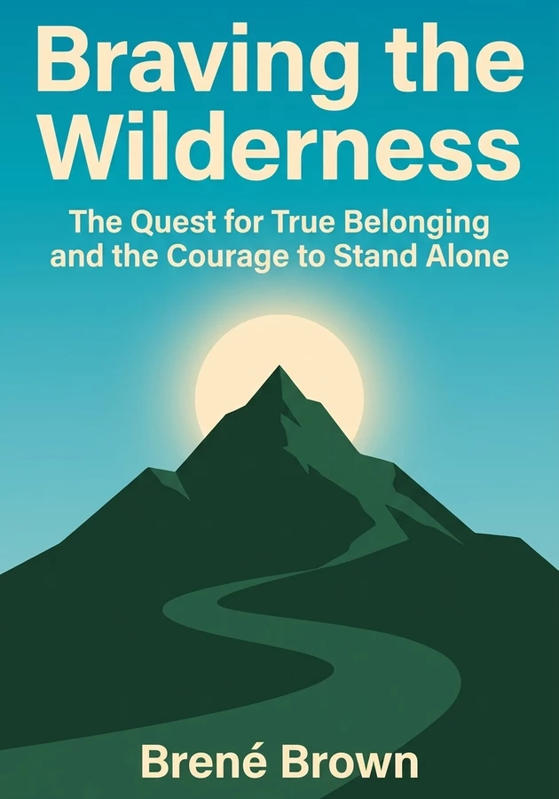 Book cover of Braving the Wilderness by Brené Brown — critical summary review on 12min